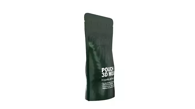 Food Pouch Bag Low-poly 3D model 5