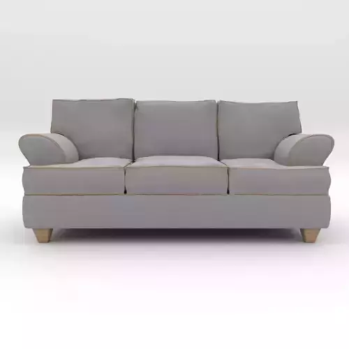 couch with wooden legs