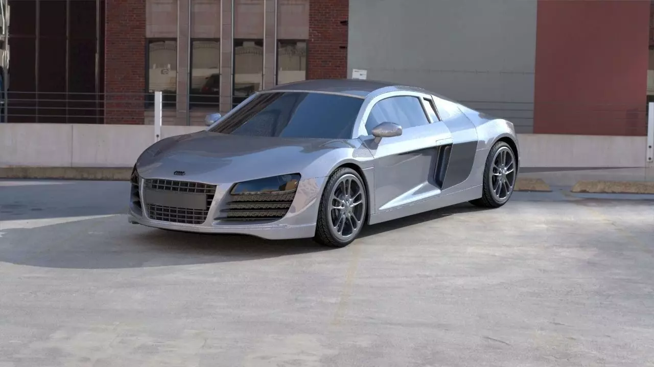 audi R8 3D model_0