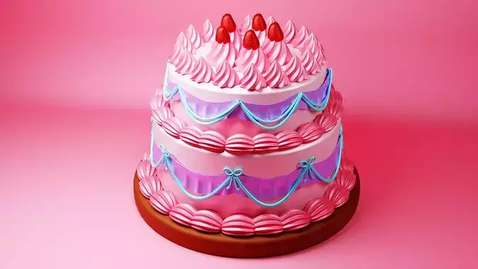 Strawberry Velvet Cream Cake
