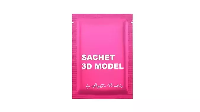 Small Sachet Low-poly 3D model