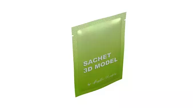 Sachet  Low-poly 3D model 6