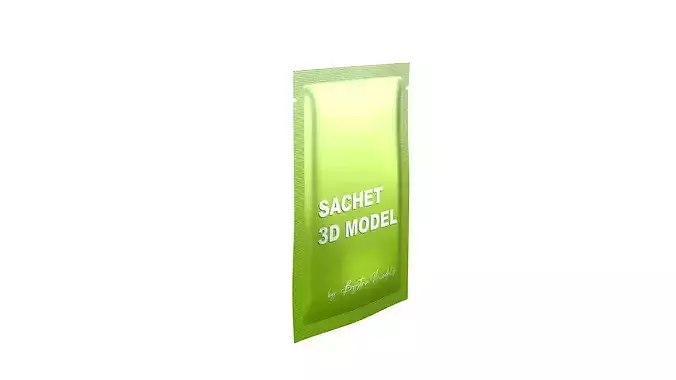 Sachet  Low-poly 3D model 7