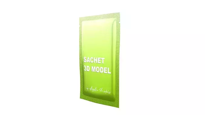 Sachet  Low-poly 3D model 5