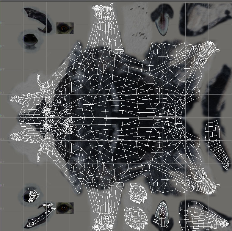 Husky animated sequences Low-poly 3D model_3