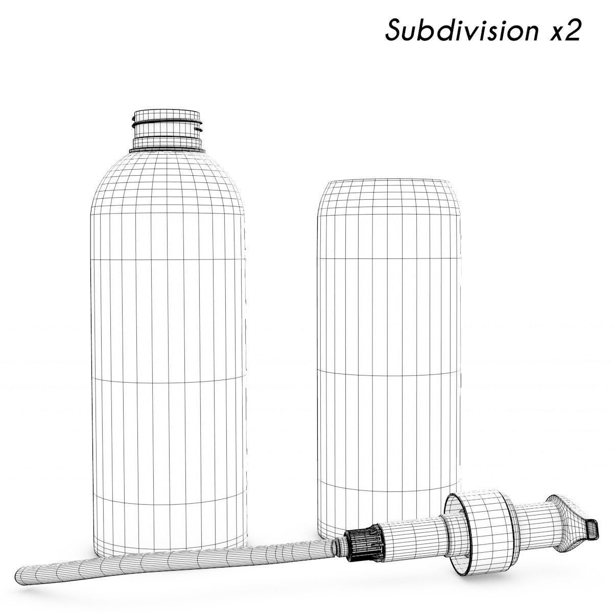 Bottle with Pump 3D model_4