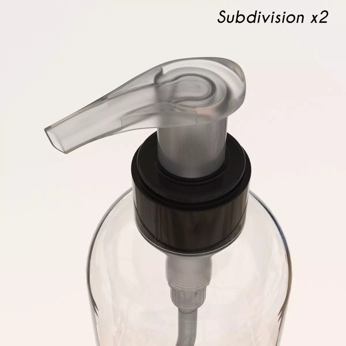 Bottle with Pump 3D model_0