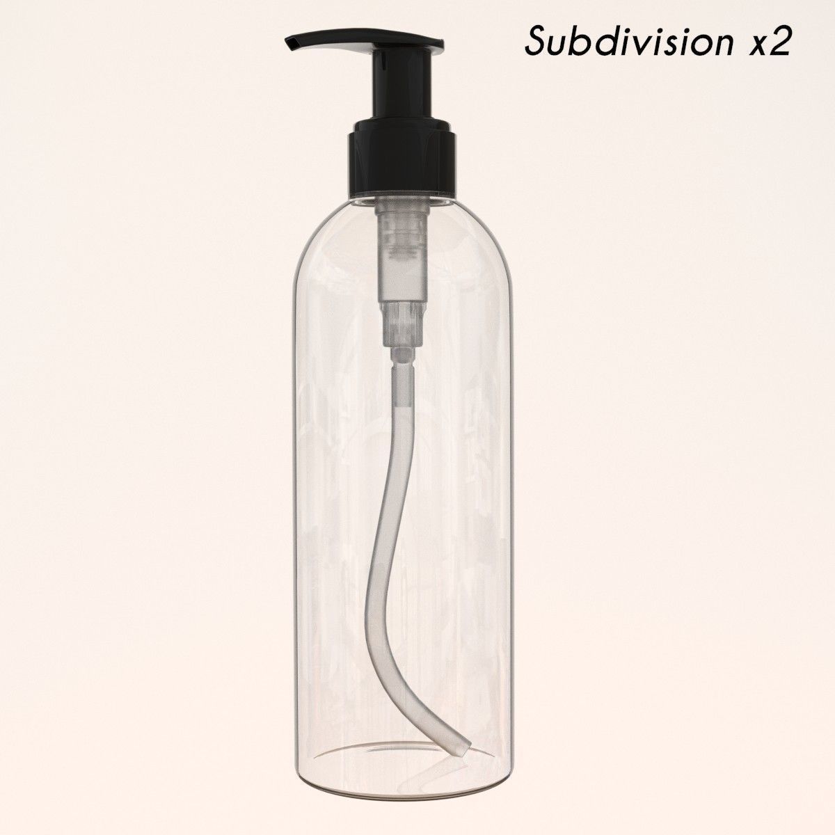 Bottle with Pump 3D model_1