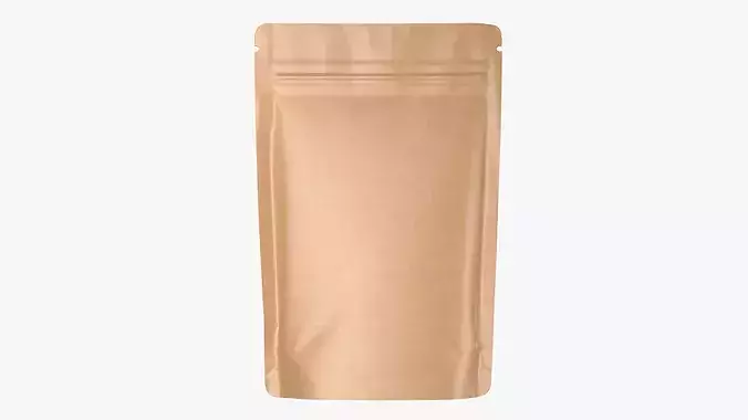 Stand Up Pouch Mockup 17 3D model