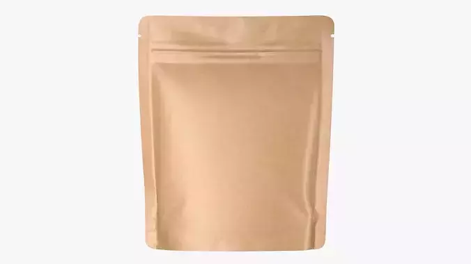 Stand Up Pouch Mockup 18 3D model