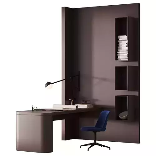 606 office furniture 54 workplace 28 3D model