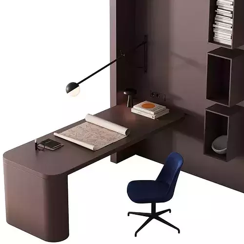 606 office furniture 54 workplace 28 3D model 6
