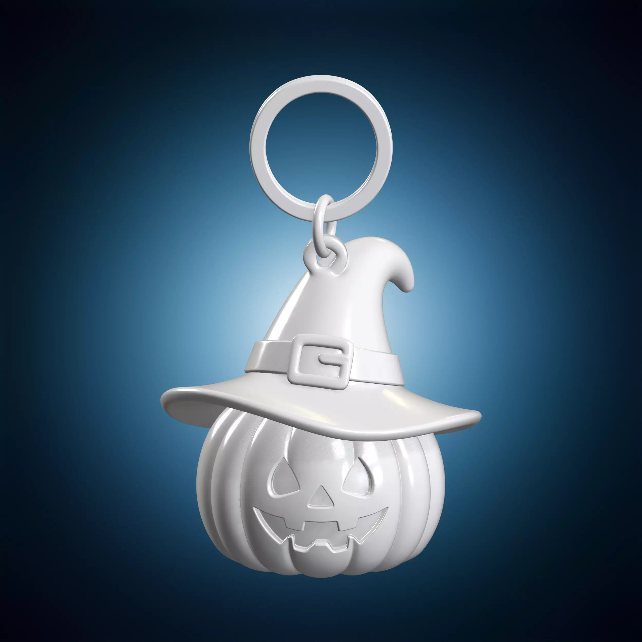 Pumpkin Hat Keychain 3D Print Model 3D print model