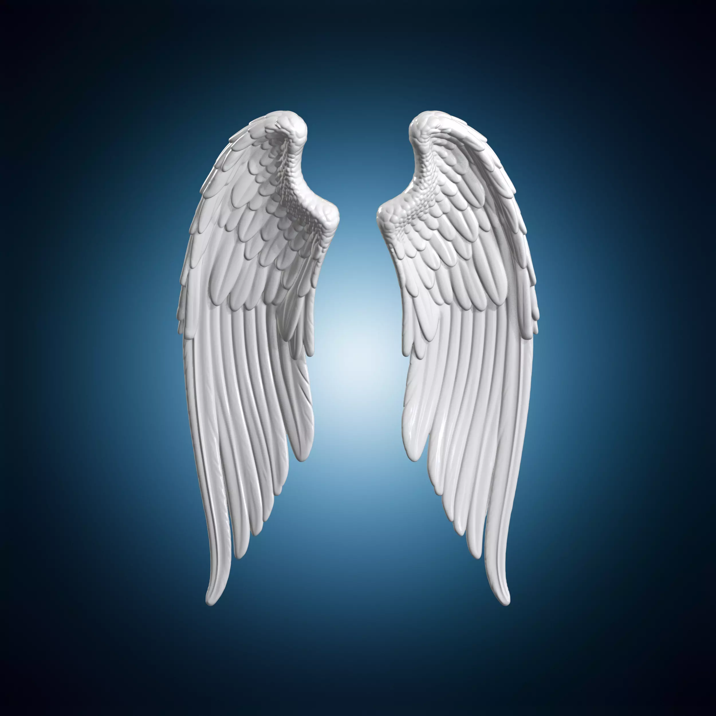 Angel Wings 3D Print Sculpture 3D print model