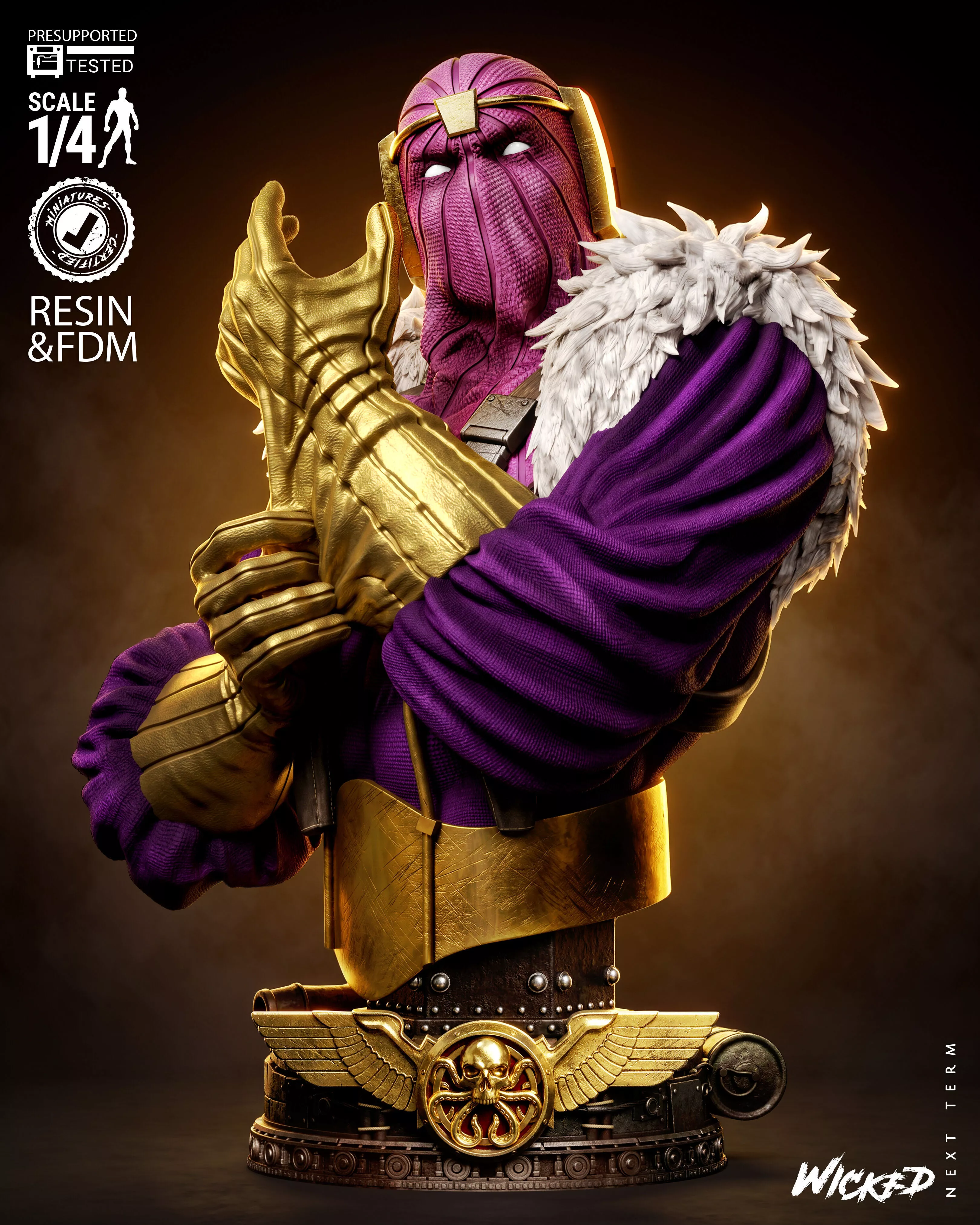 Wicked Marvel Baron Bust 3D print model