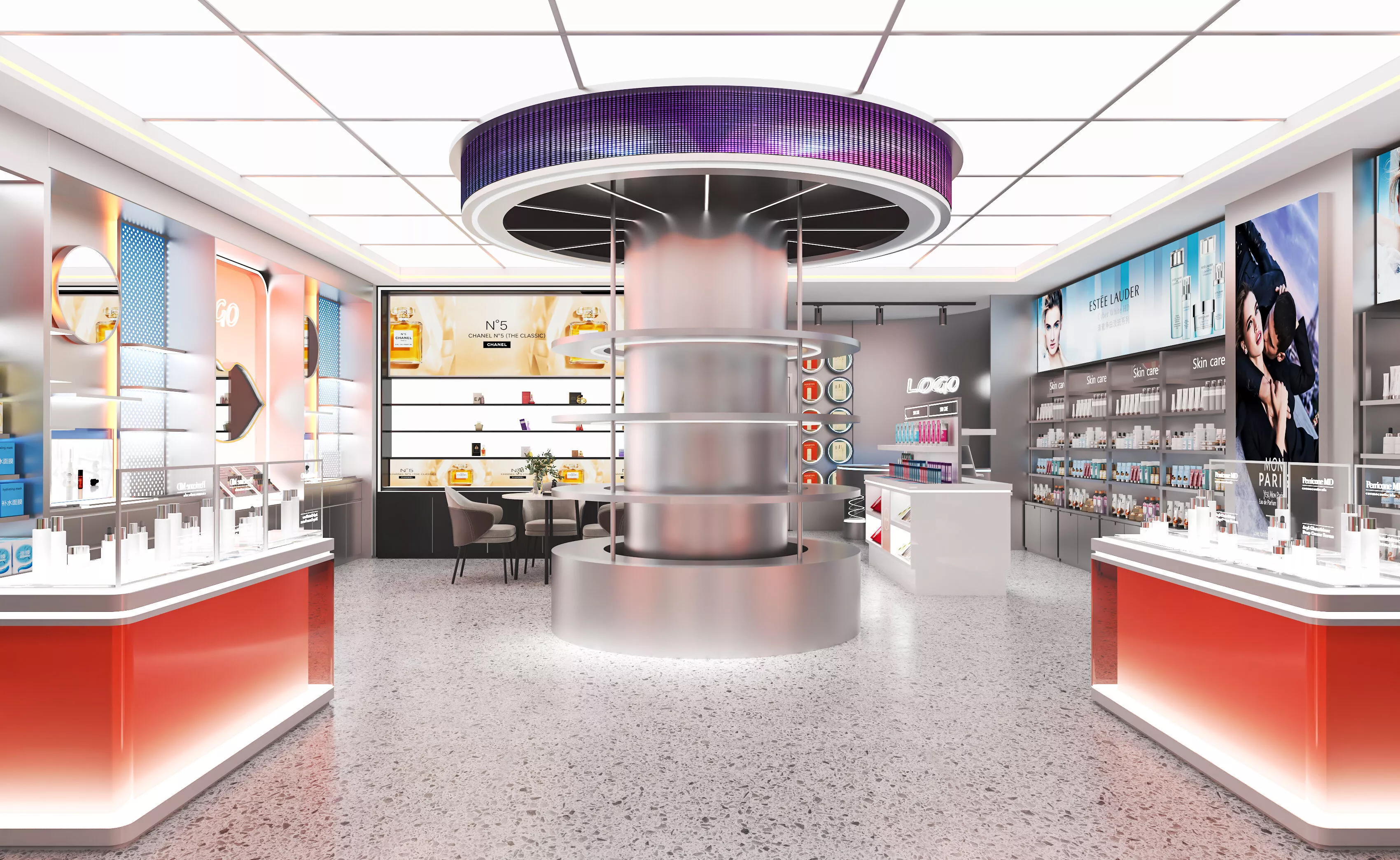 Cosmetics Store Low-poly 3D model 3D model