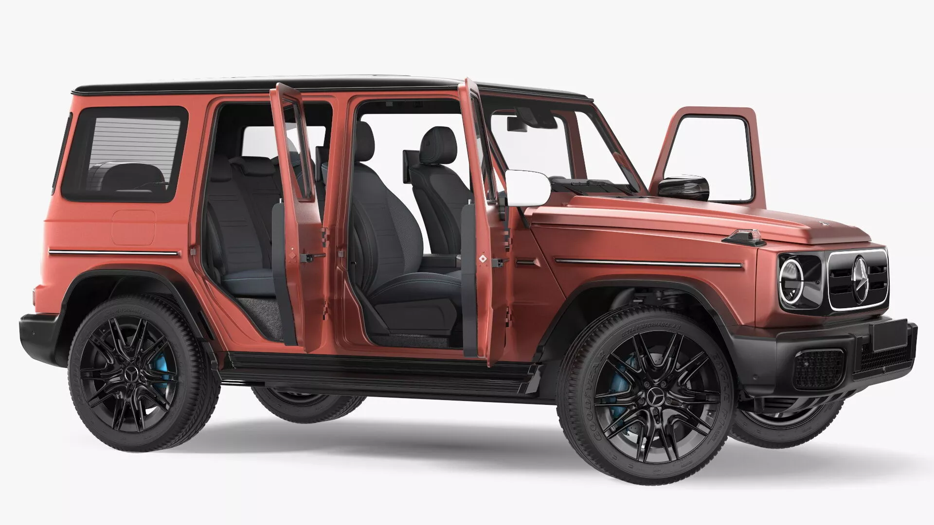 Mercedes-Benz G580 2025 Red Rigged 3D model