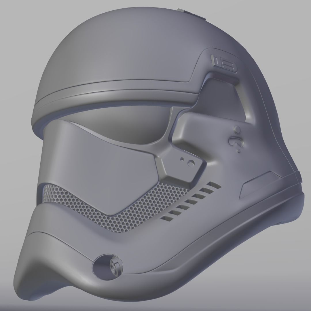 Star Wars Stormtrooper helmet - First Order Low-poly 3D model_4