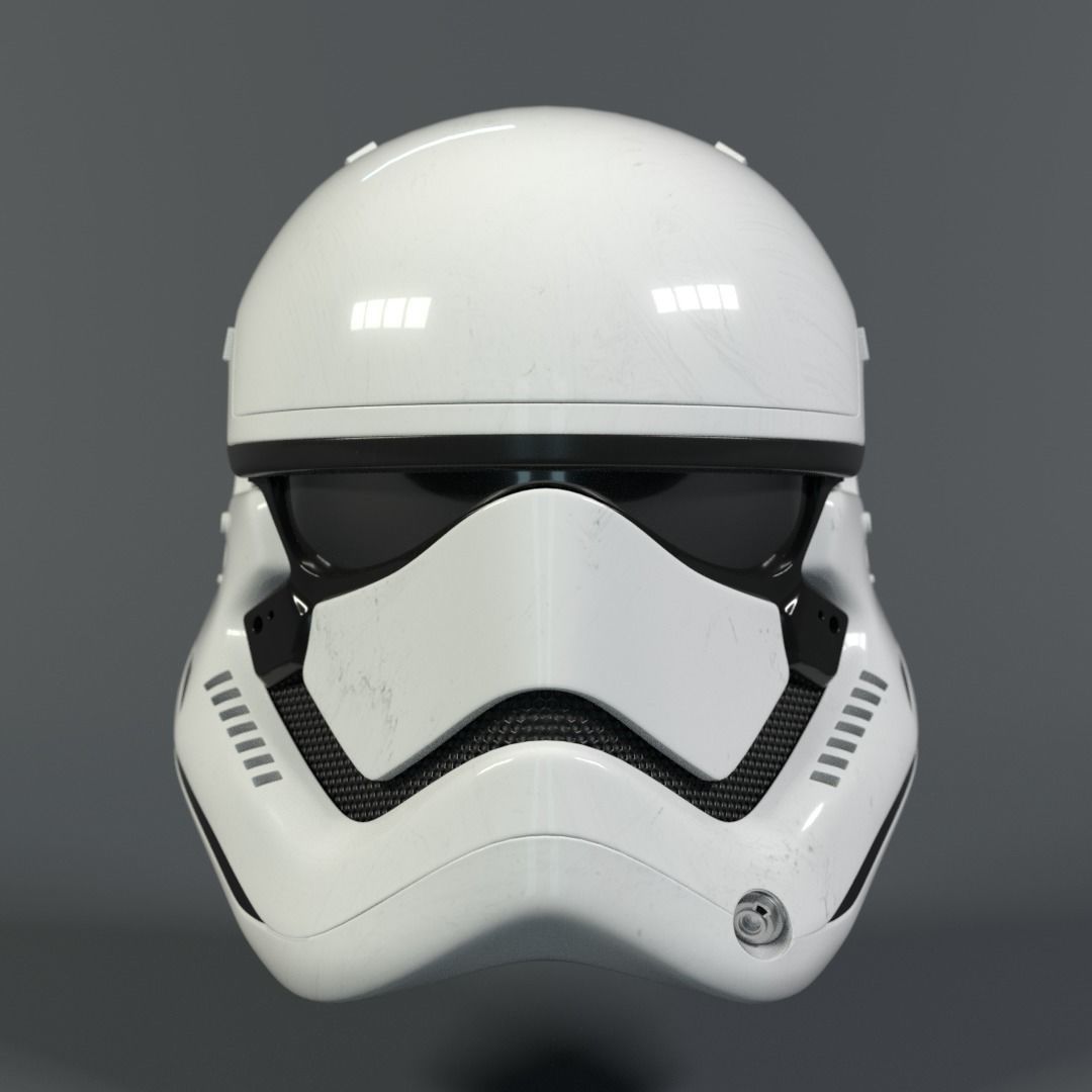 Star Wars Stormtrooper helmet - First Order Low-poly 3D model_5