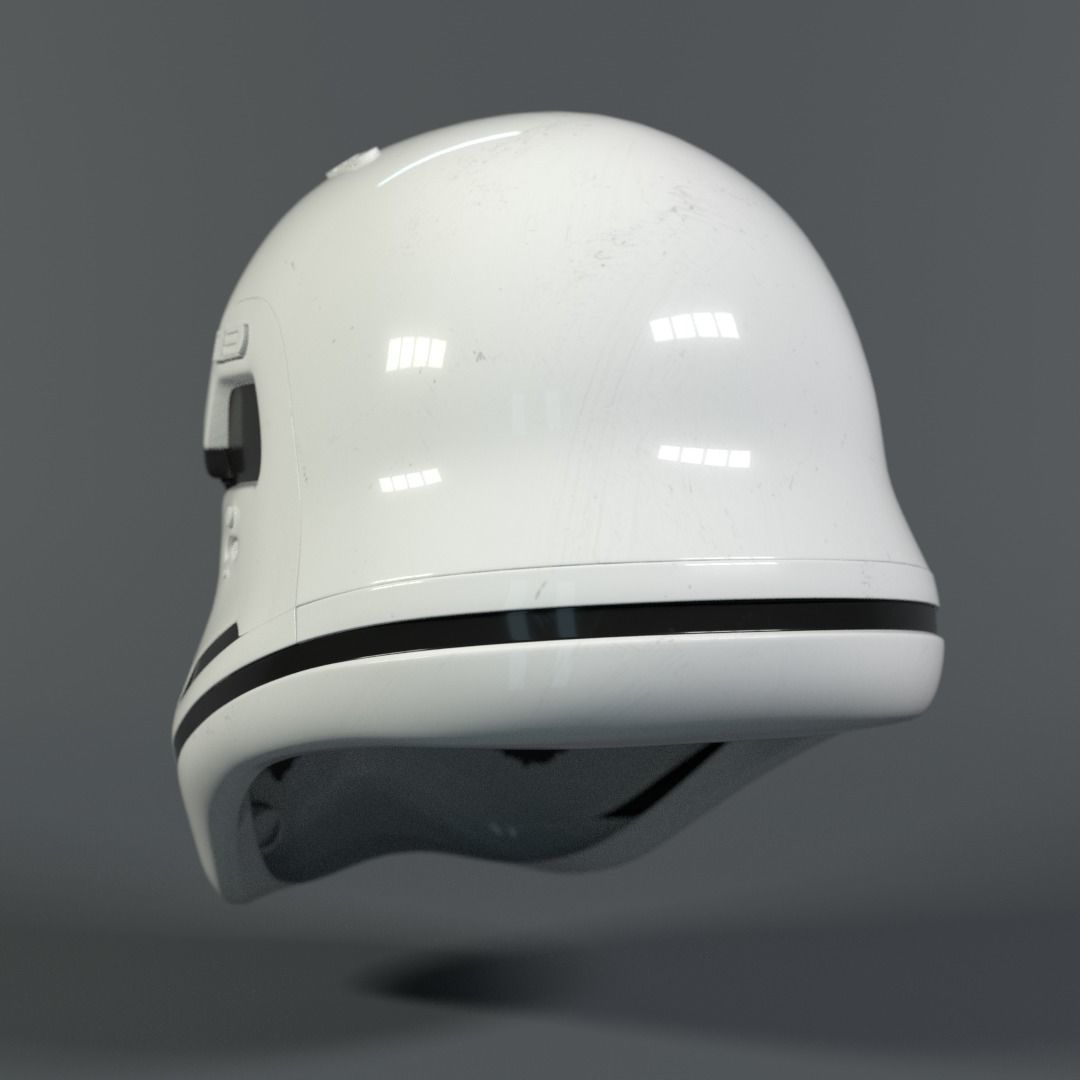 Star Wars Stormtrooper helmet - First Order Low-poly 3D model_6