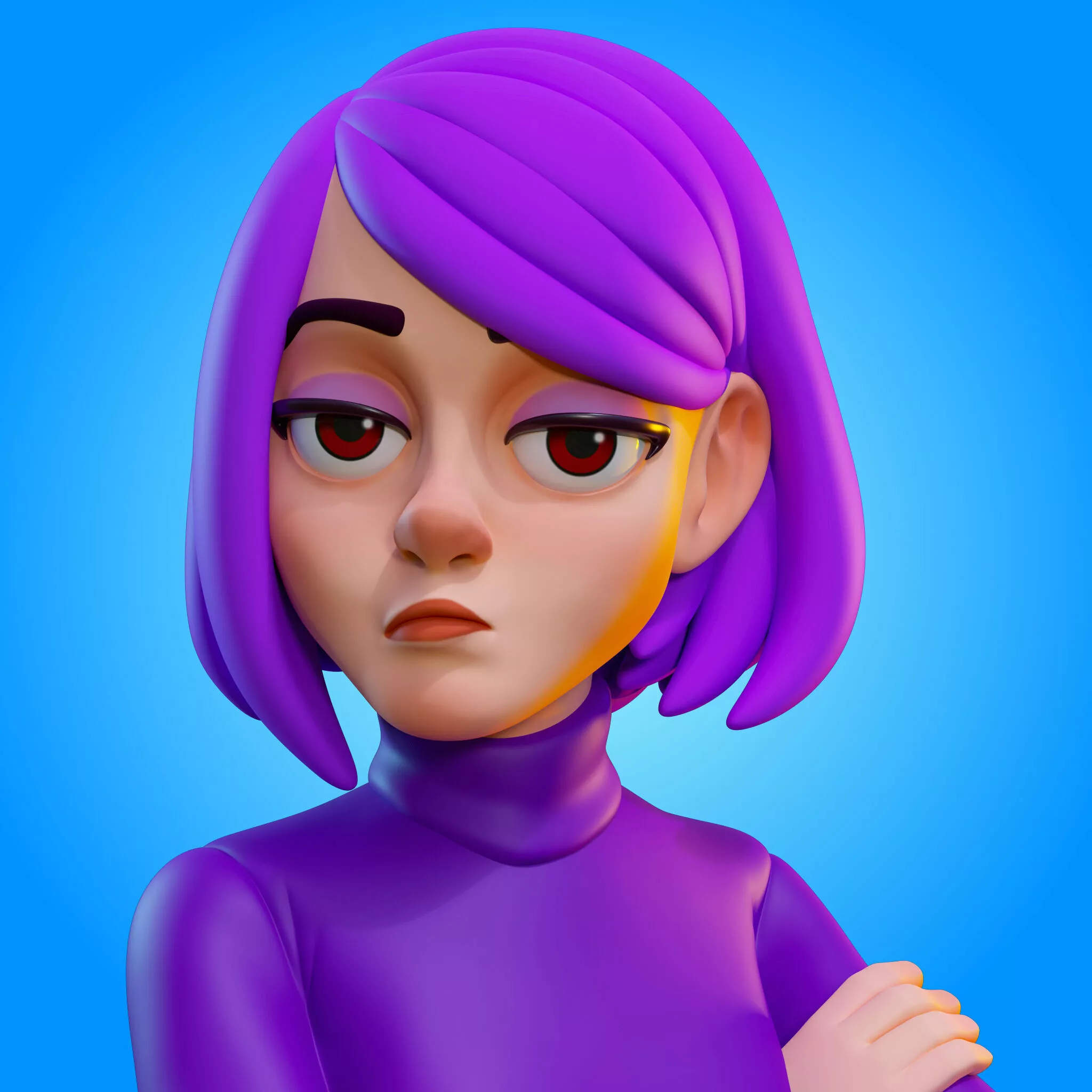 Lily - Duolingo 3D model 3D printable | CGTrader