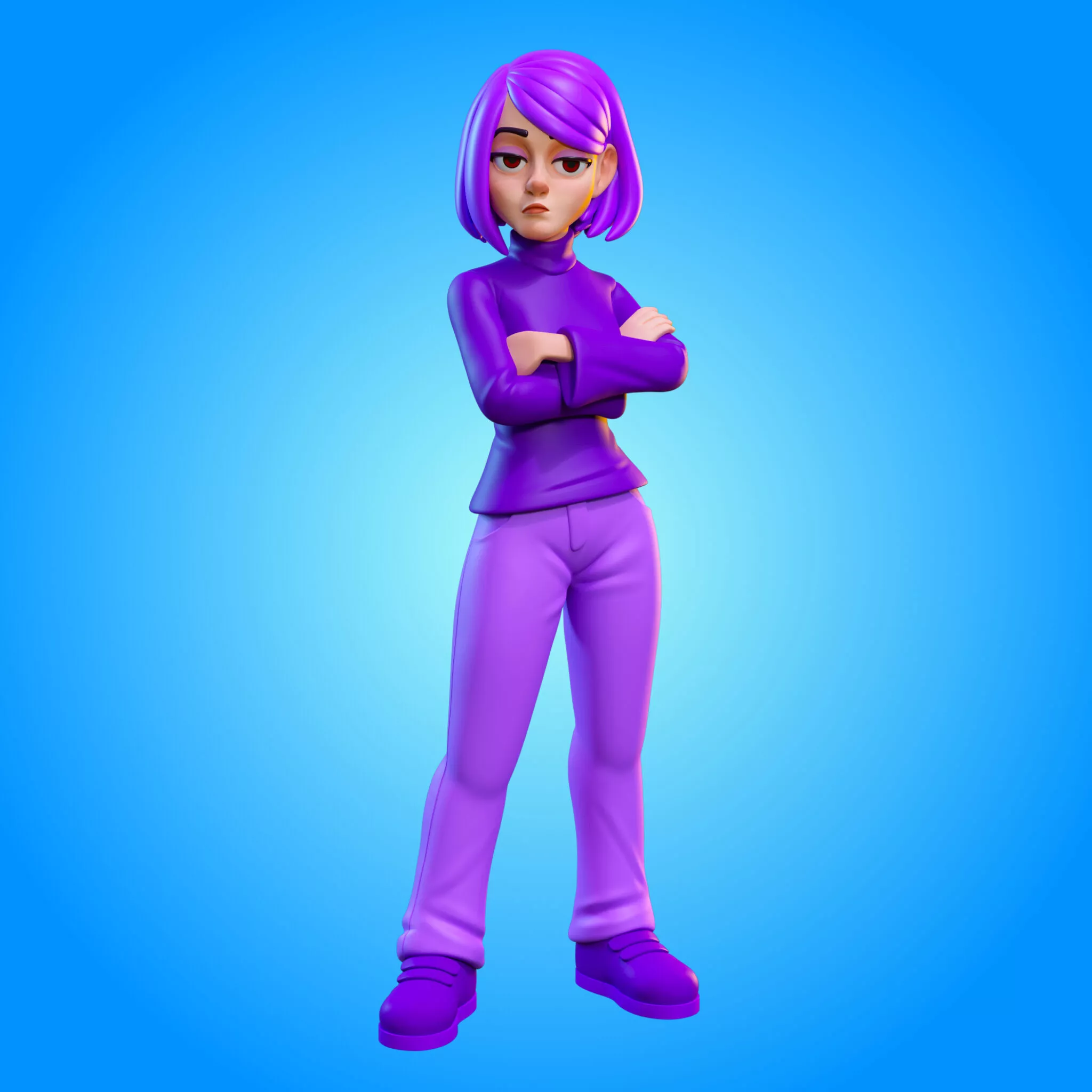 Lily - Duolingo 3D model 3D printable | CGTrader