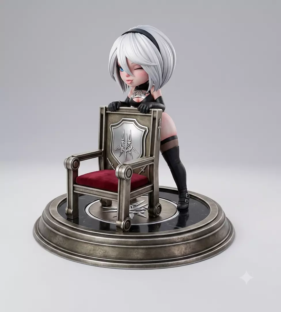 2B Nier Automata Chibi 3D print model