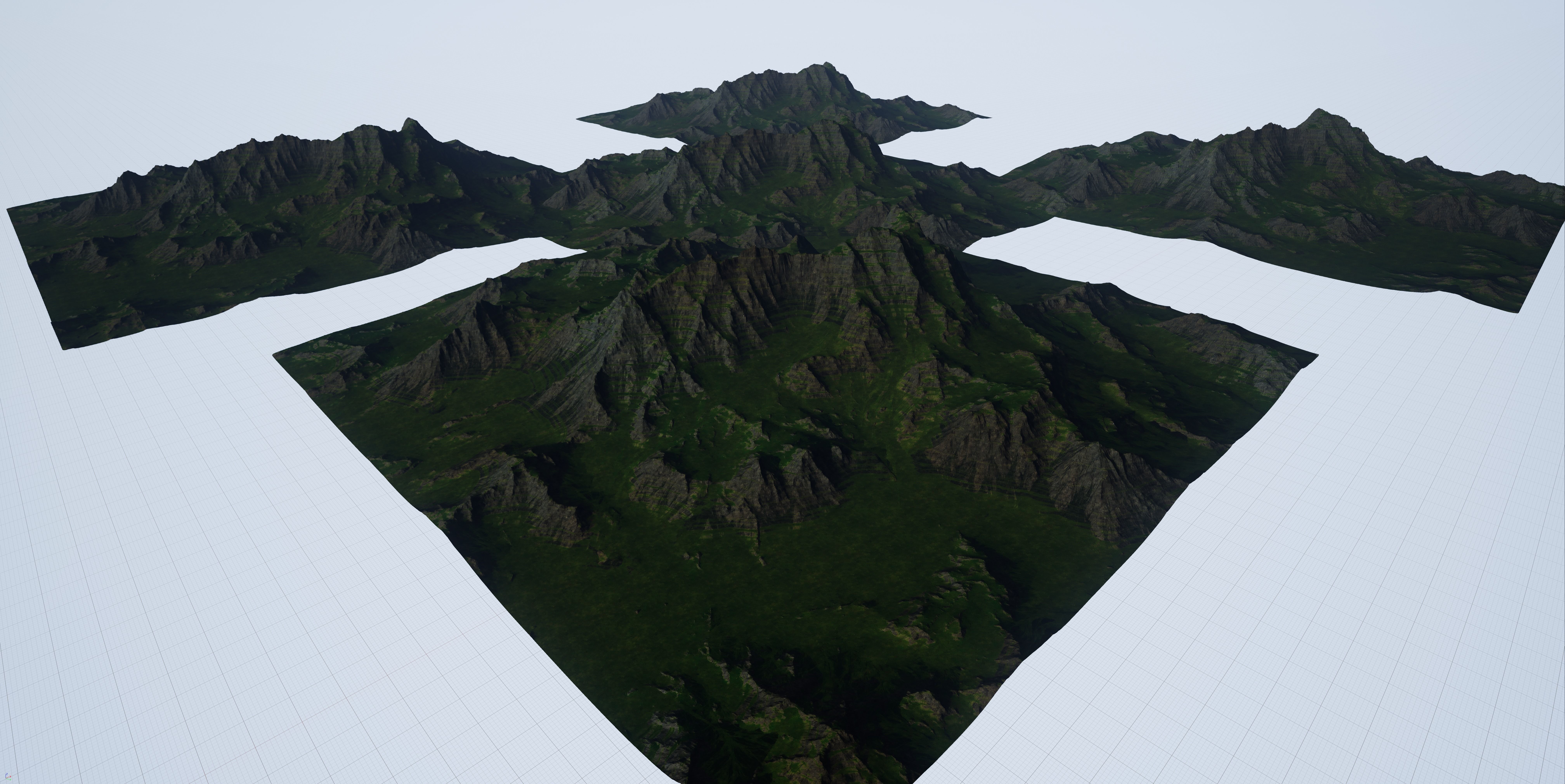 VR and game Ready Mountain Low-poly 3D model_10