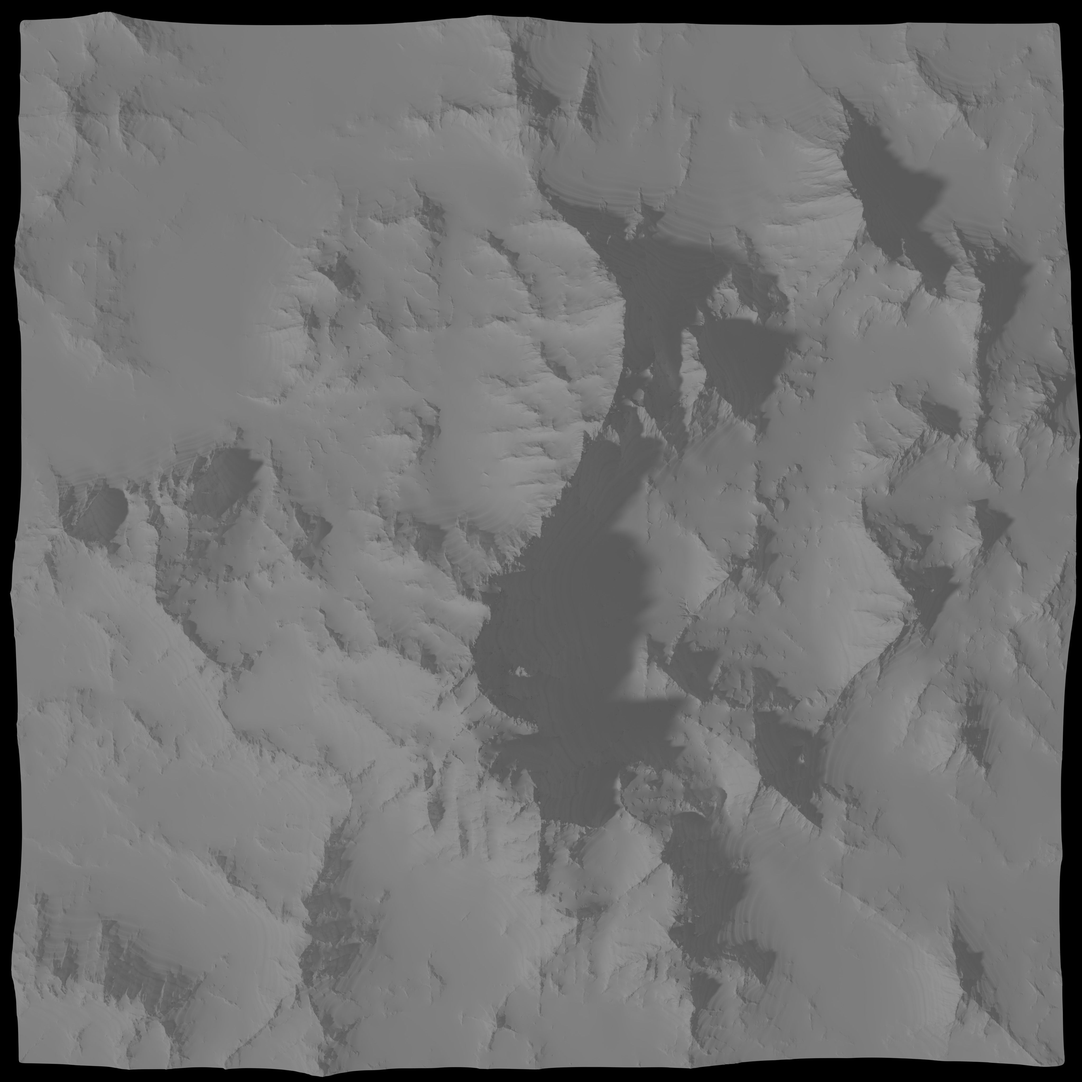 VR and game Ready Mountain Low-poly 3D model_8