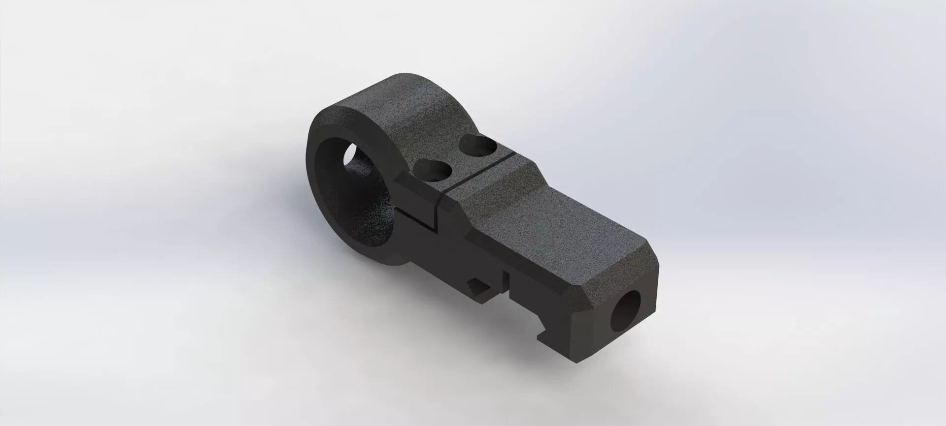 Suporte de Lanterna Lateral 25mm Side Flashlight Mount 3D print model