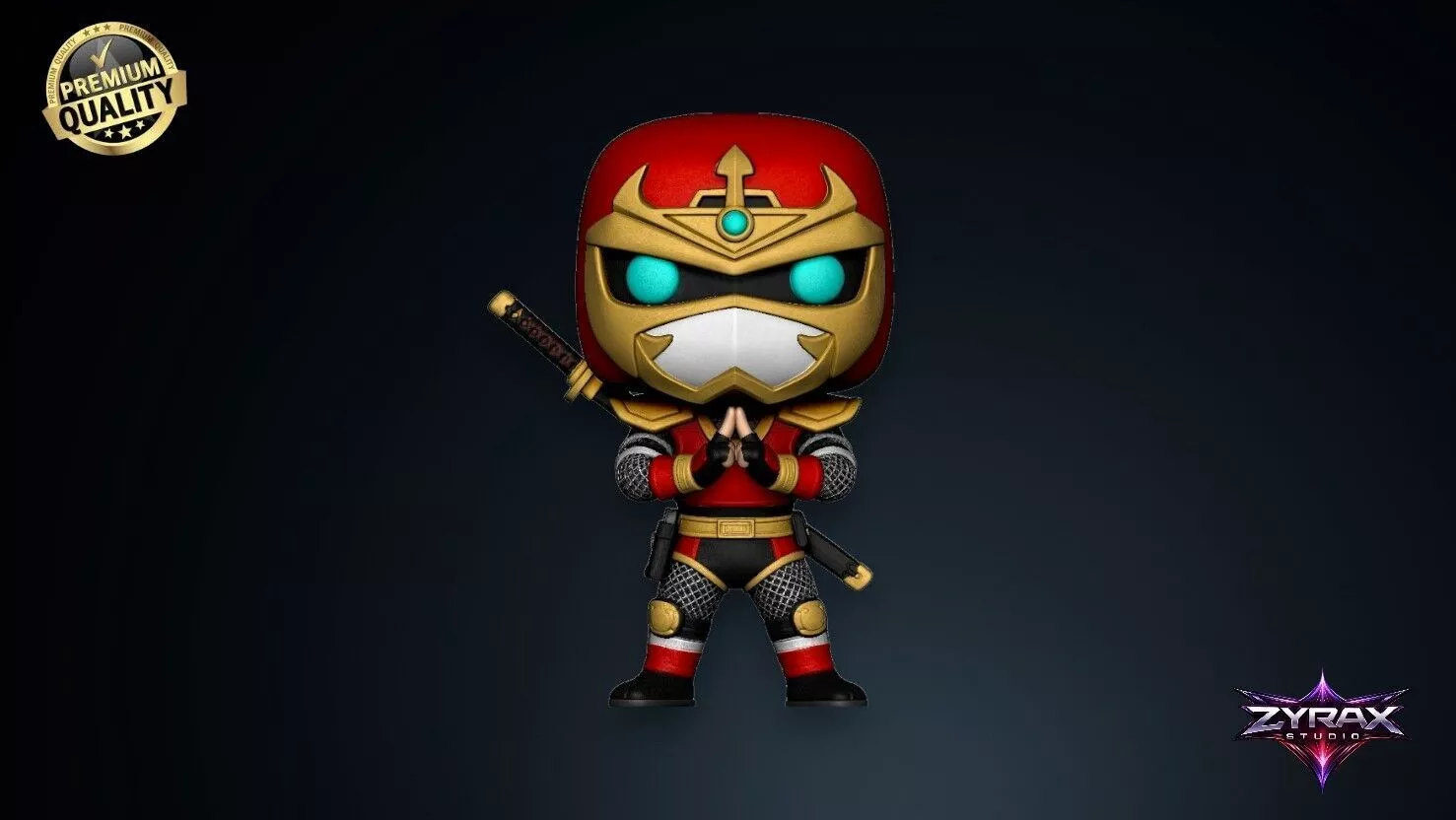 Jiraiya Funko The Incredible Ninja Bust STL Tokusatsu 3D Print 3D print model