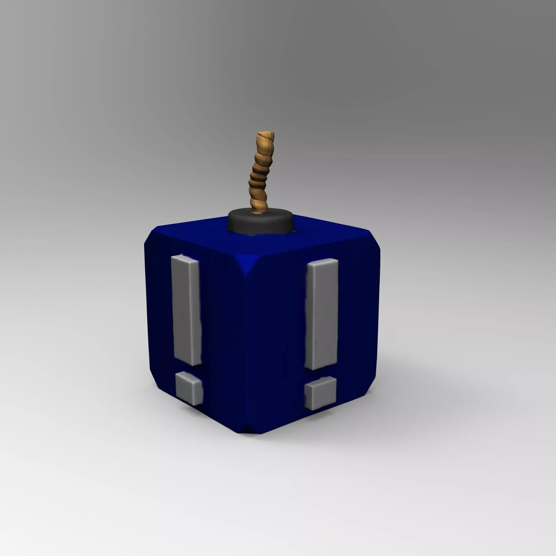 Bob-omb Cube Super Mario Inspired 3D Printable Model 3D print model