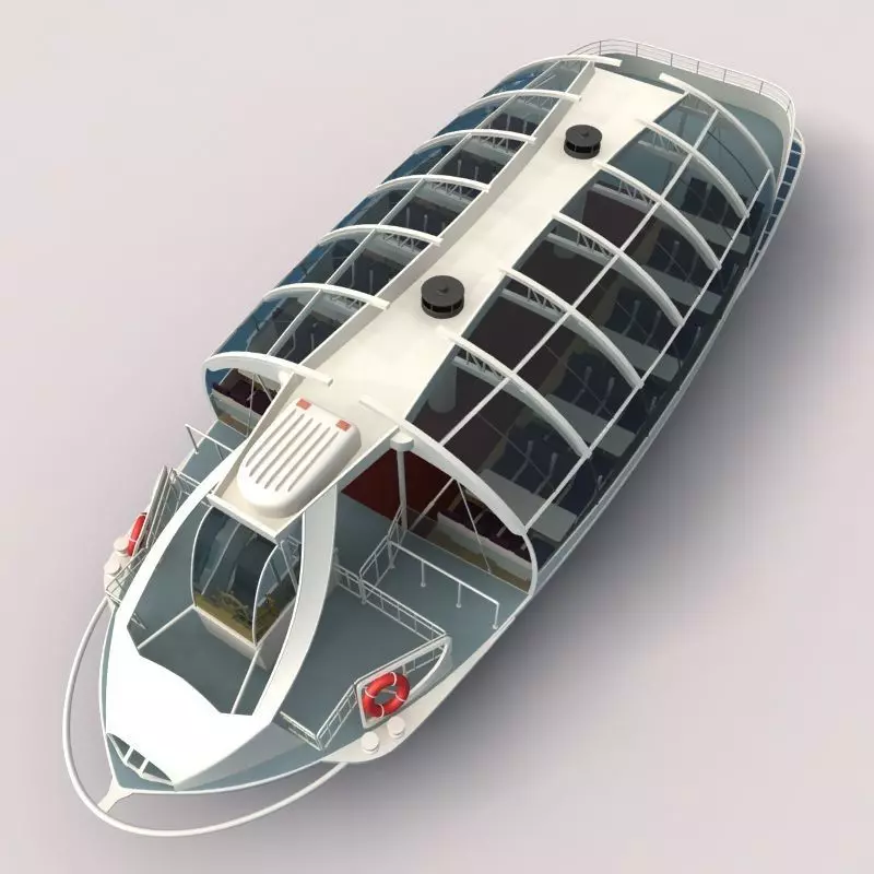 The Seine River Cruise 3d Model  3D model_0