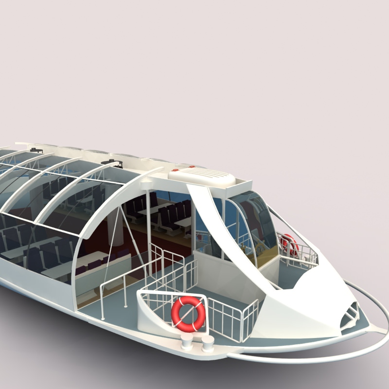 The Seine River Cruise 3d Model  3D model_1