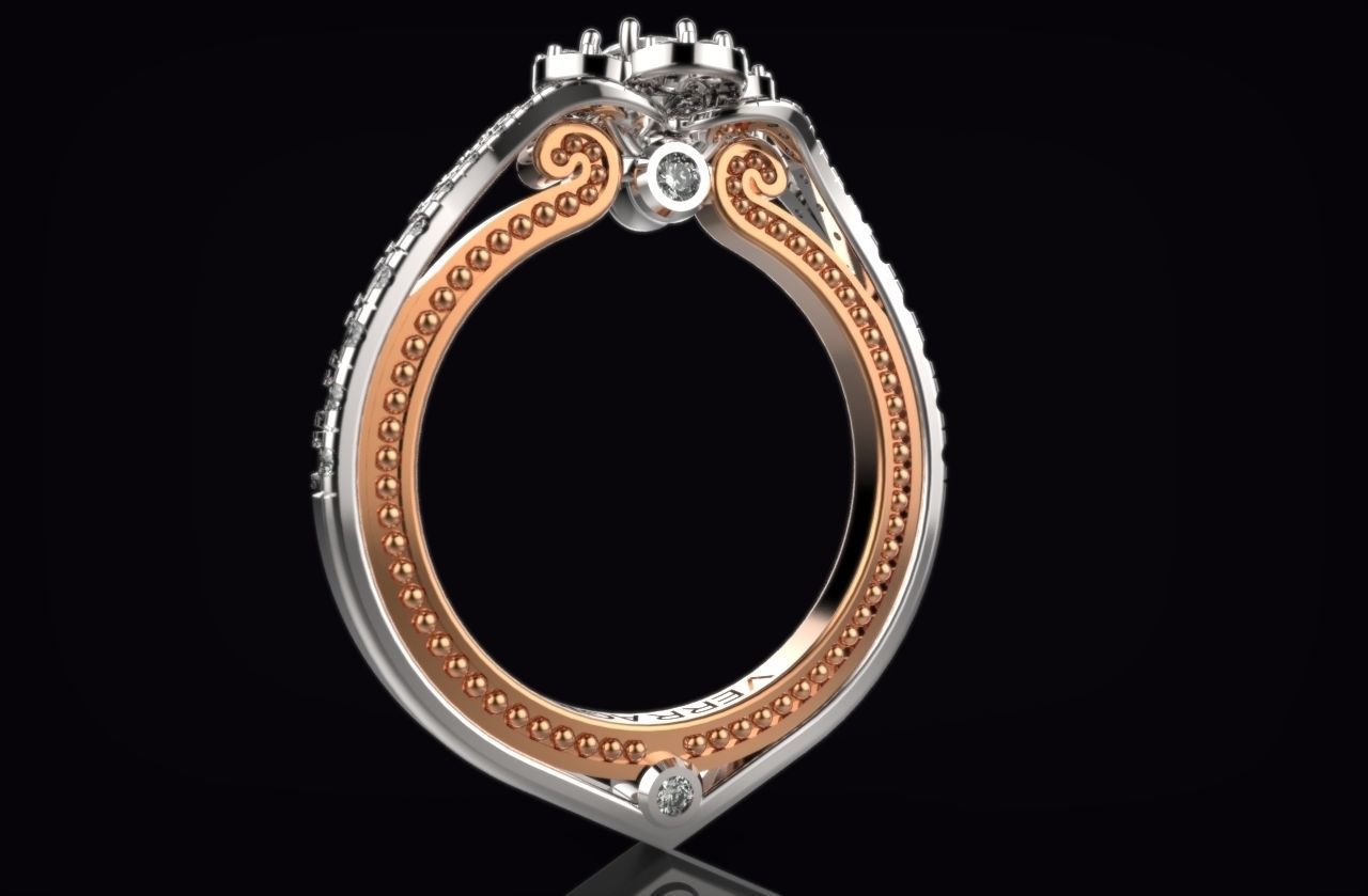 ring  gold  R 197 3D print model_3