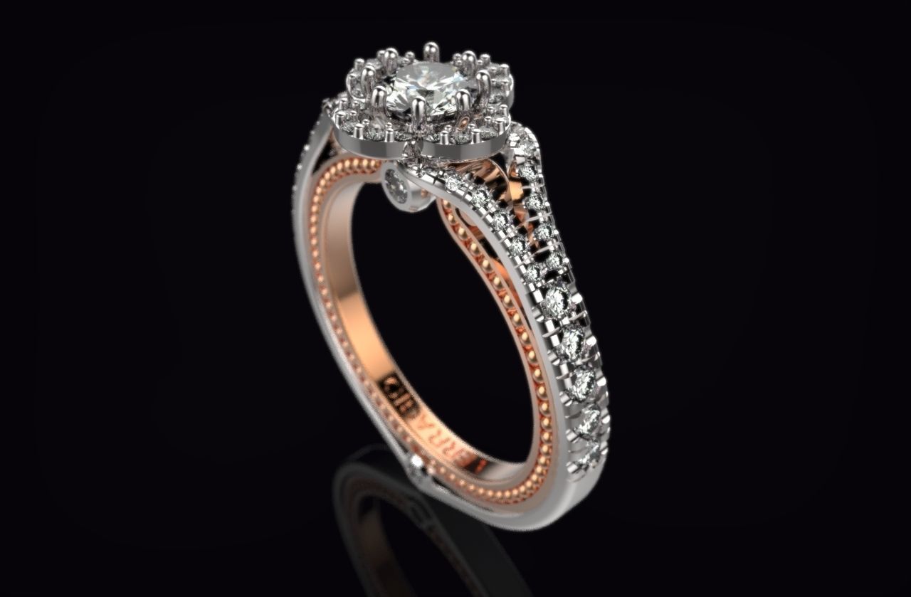 ring  gold  R 197 3D print model_2