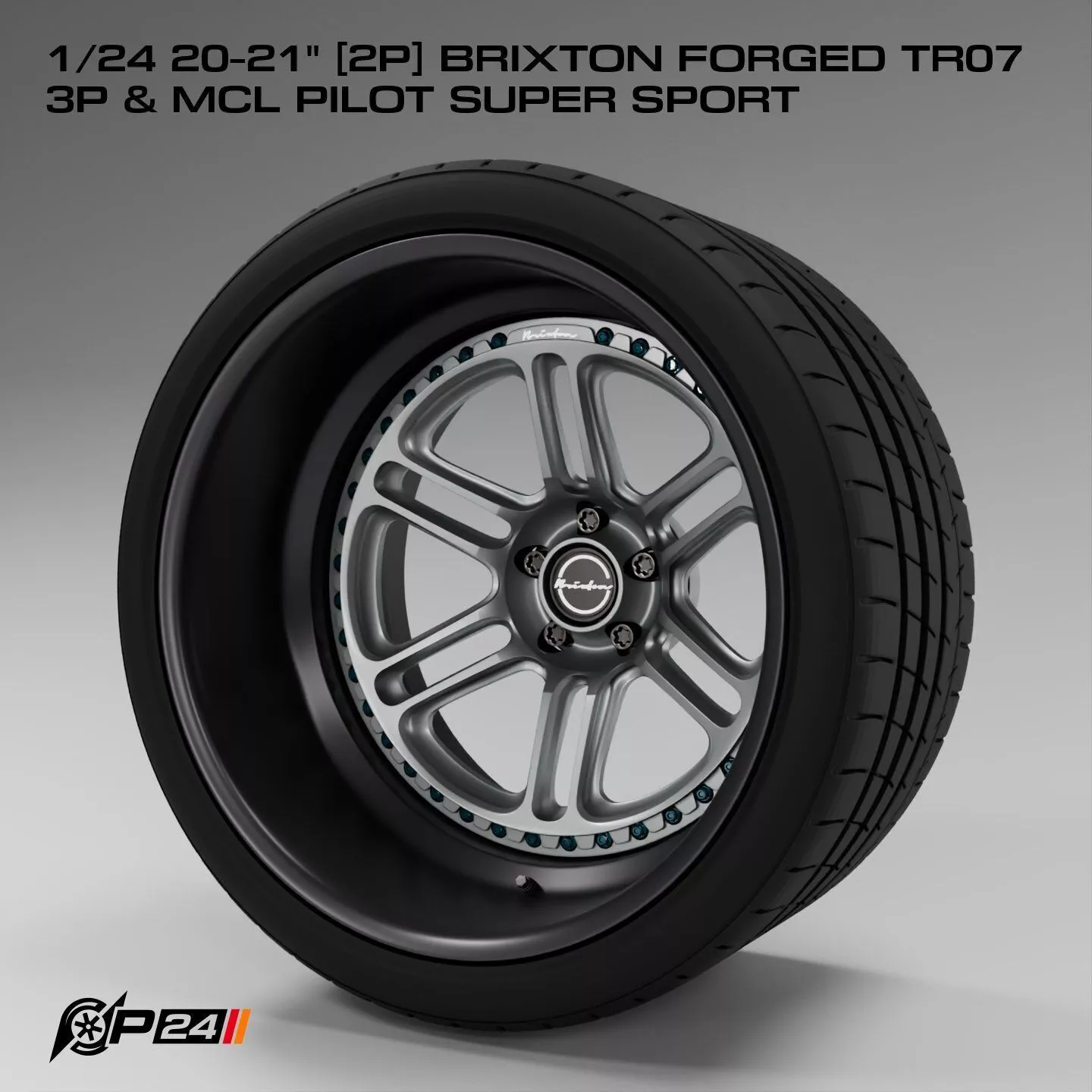 1-24th 20-21 inches 2P Brixton Forged TR07 3P and MCL Pilot S... 3D print model