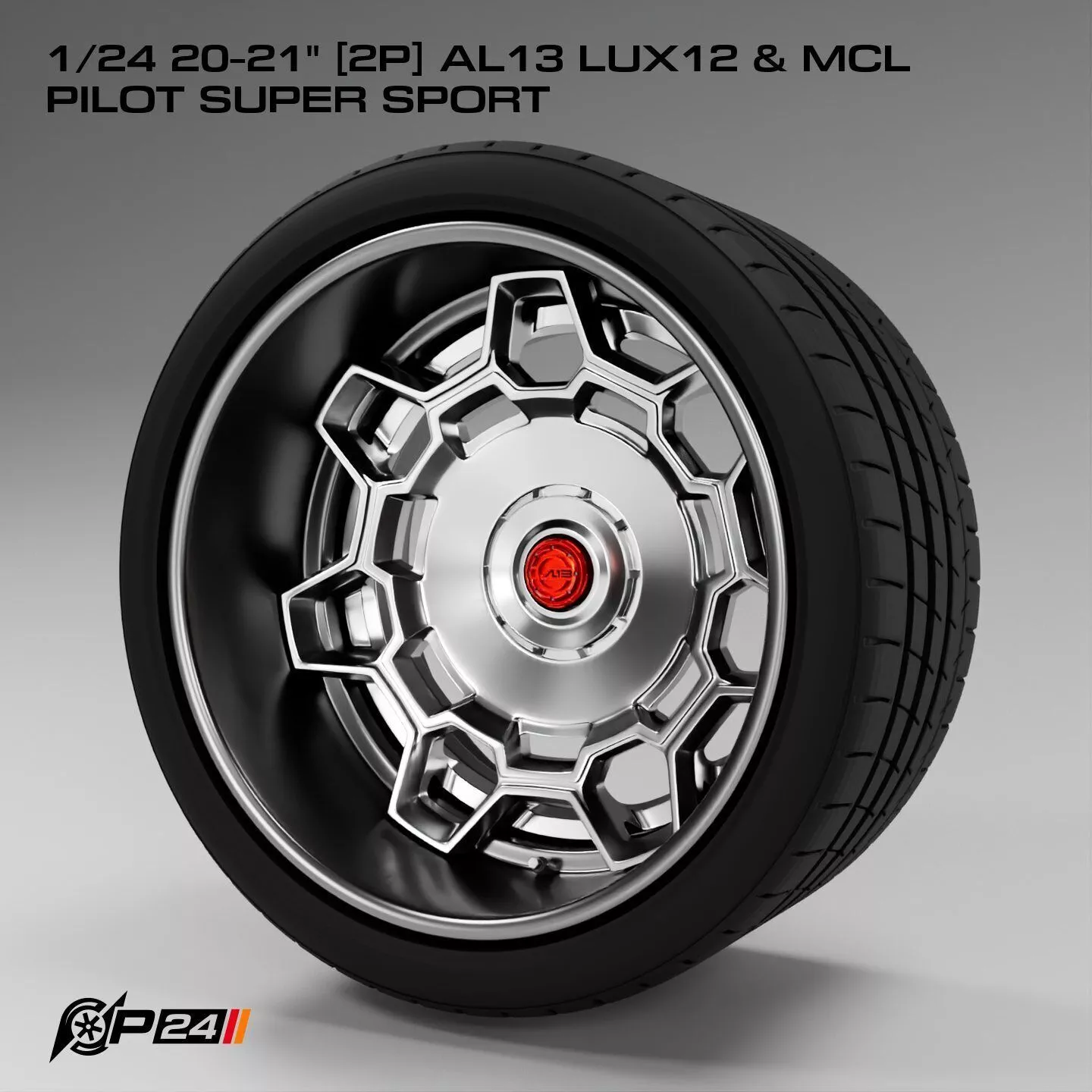 1-24th 20-21 inches 2P AL13 LUX12 and MCL Pilot Super Sport 3D print model