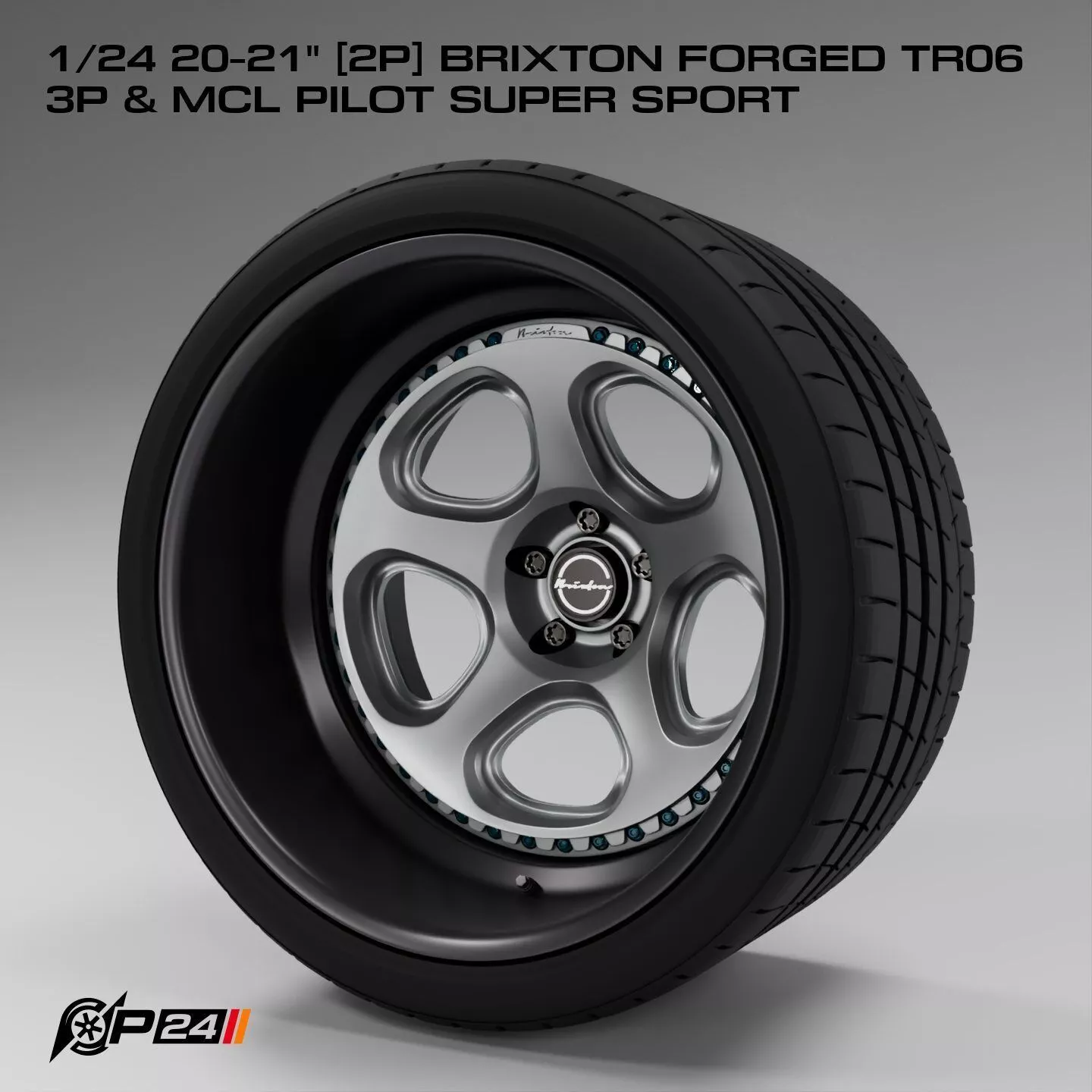 1-24th 20-21 inches 2P Brixton Forged TR06 3P and MCL Pilot S... 3D print model
