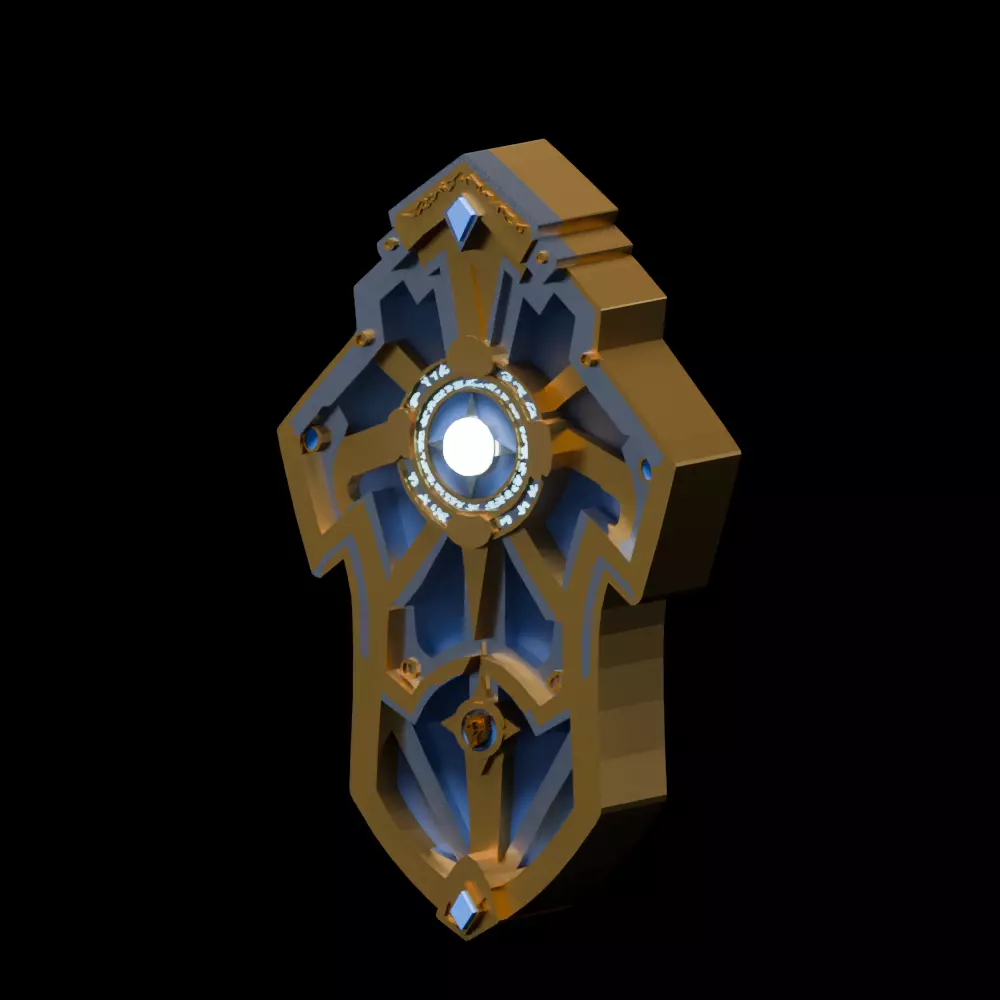 Aegis of the Azure Lion Low-poly 3D model