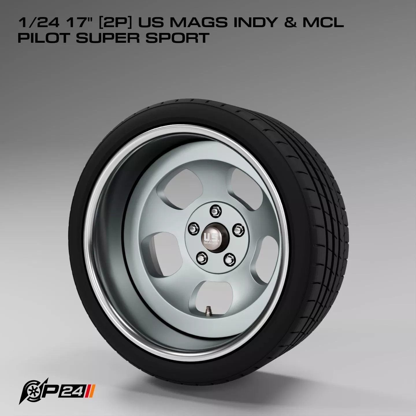 1-24th 17 inches 2P US Mags INDY and MCL Pilot Super Sport 3D print model