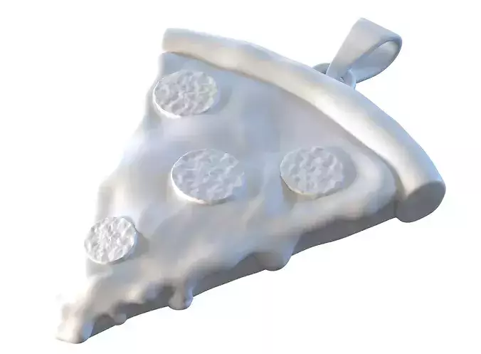 Pizza Slice Pendant 3D print model 3