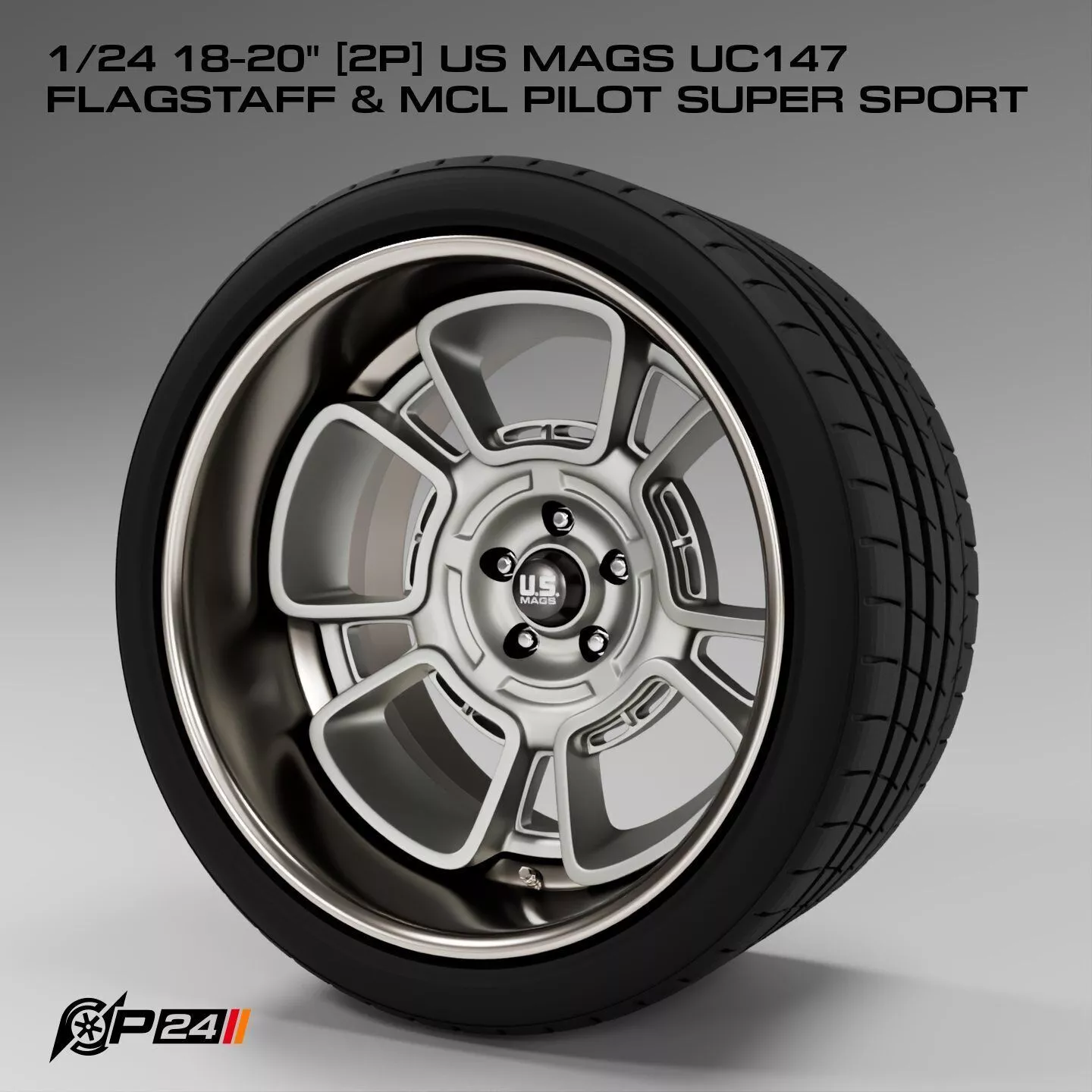 1-24th 18-20 inches 2P US Mags UC147 Flagstaff and MCL Pilot ... 3D print model