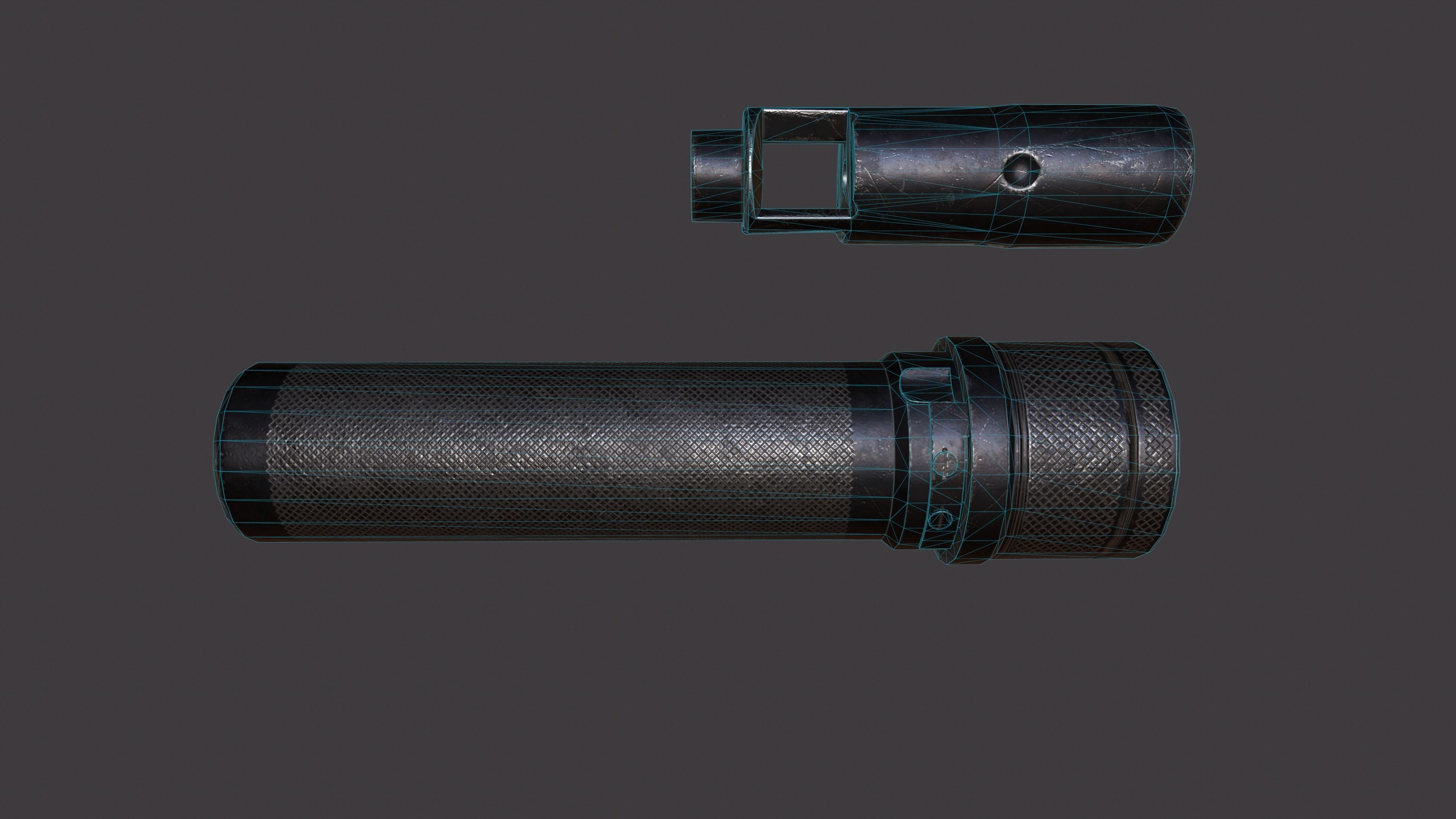 AK 74M Pack PBR textures model  Low-poly 3D model_11