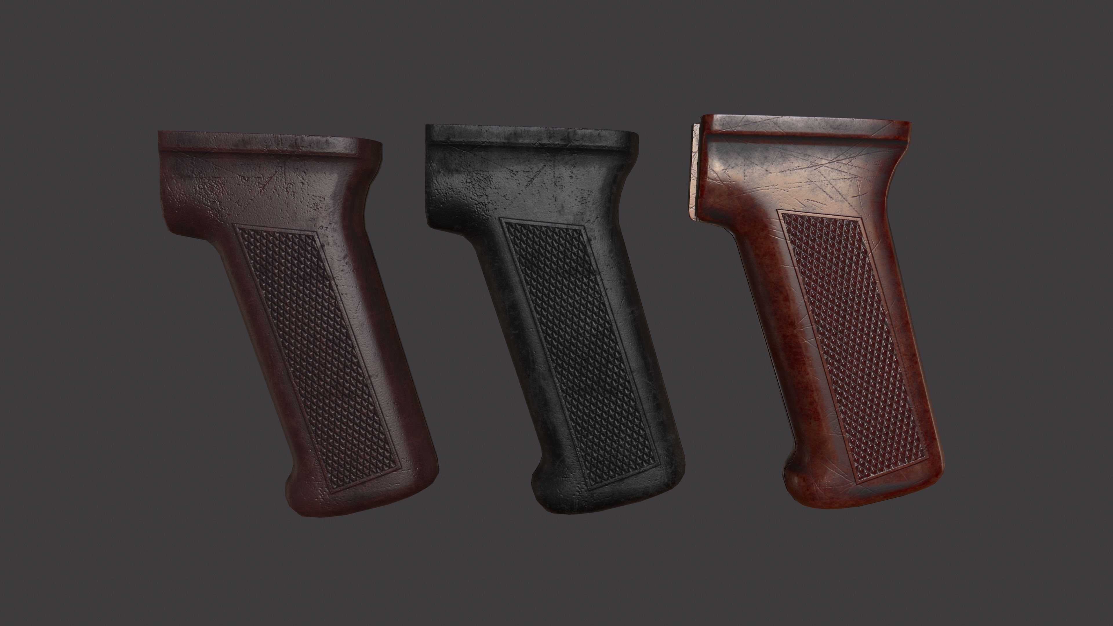 AK 74M Pack PBR textures model  Low-poly 3D model_12