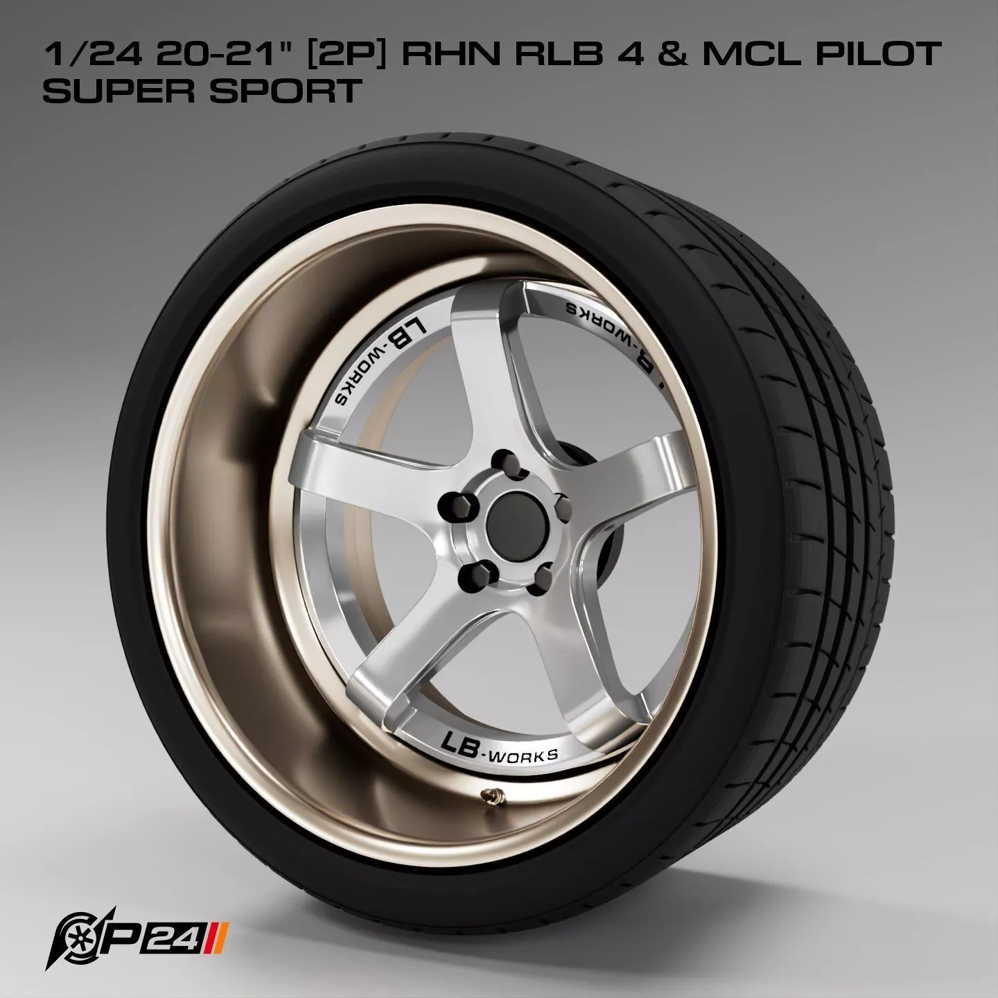 1-24th 20-21 inches 2P RHN RLB 4 and MCL Pilot Super Sport 3D print model