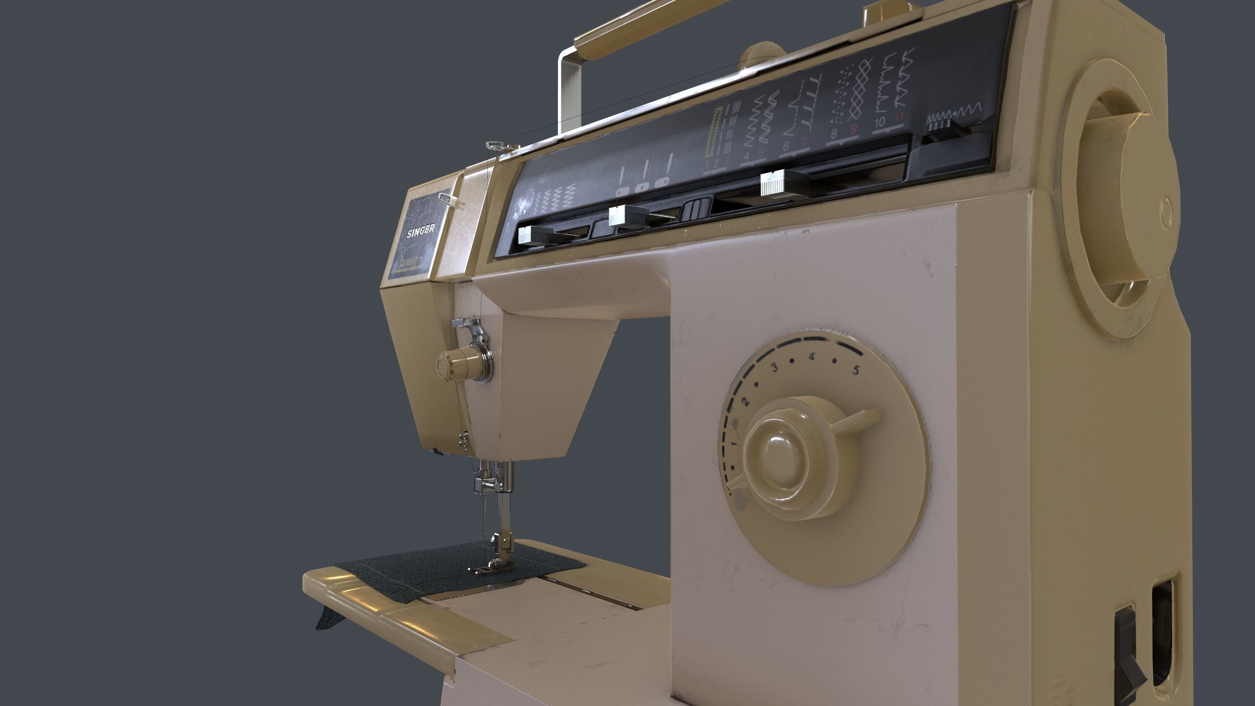 3D model Detailed Sewing Machine - PBR VR / AR / low-poly | CGTrader