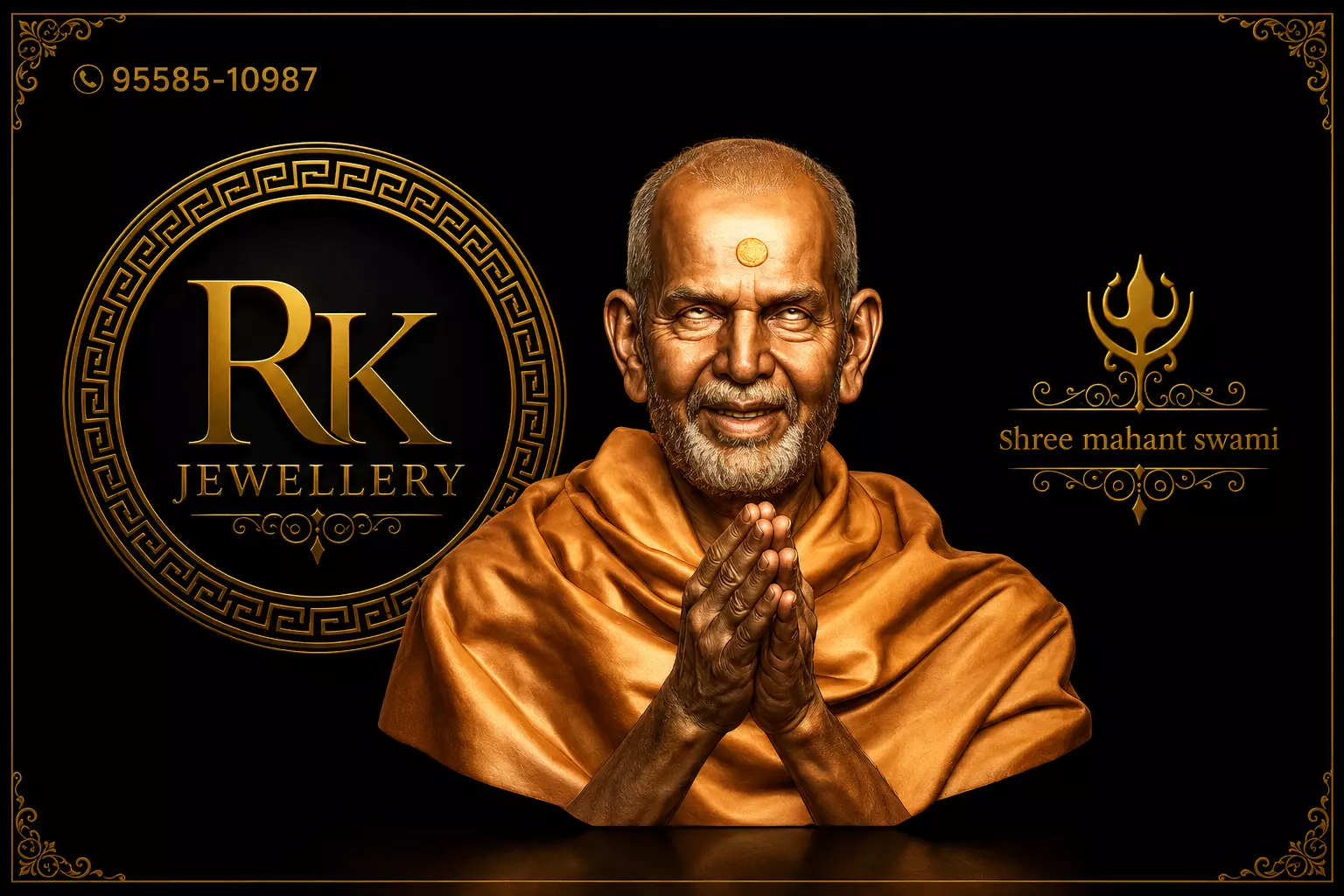 Mahant Swami ji Swaminarayan Dev Bust 3D print model