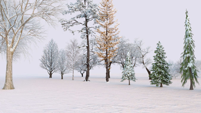 Winter Environment Collection 3D model