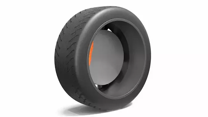 Zeekr 7X Obsidian Black Alloy Wheel 3D model 5